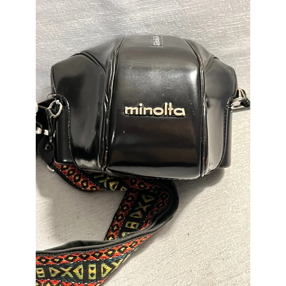 Minolta SRT 101 35mm Film Camera MC Rokkor-PF 58mm f1.4 Lens Flash Bundle